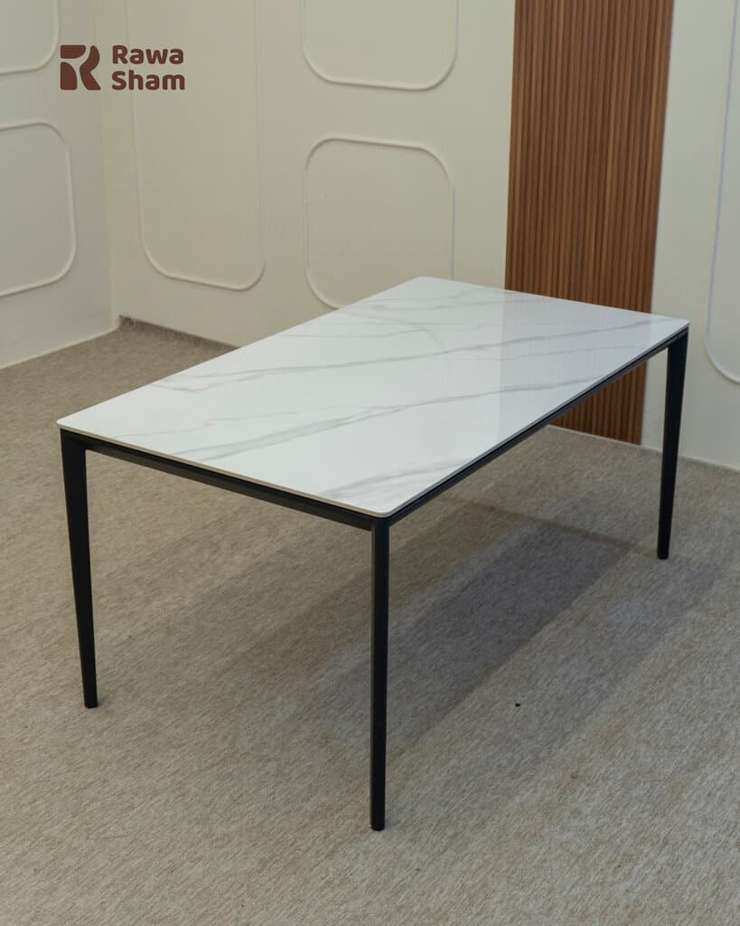 Marble Top Table 160cm - White