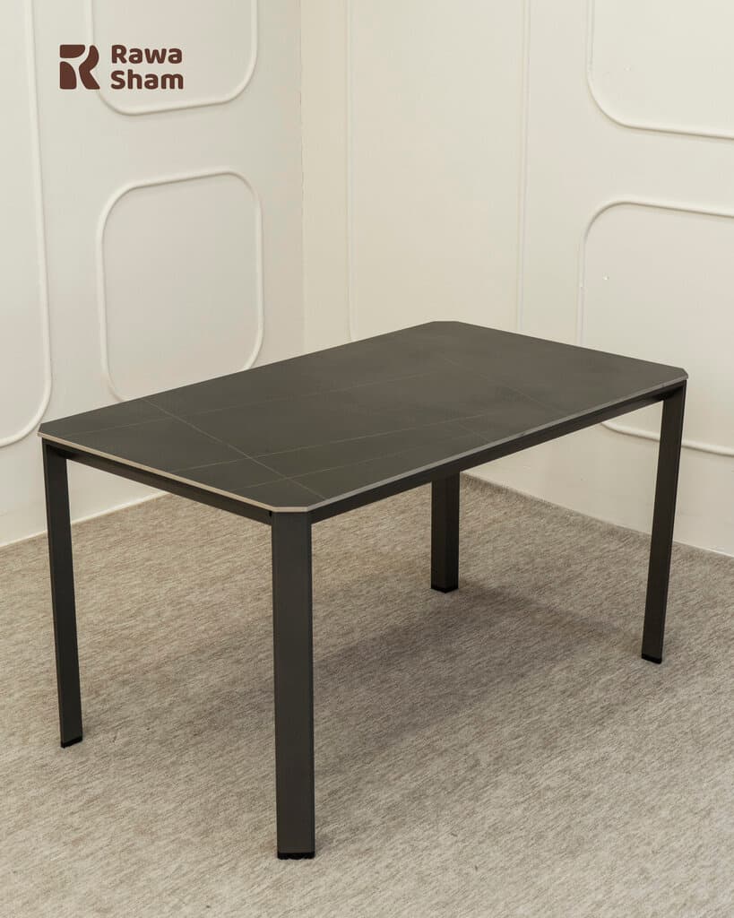 Marble Top Table 140cm - Black