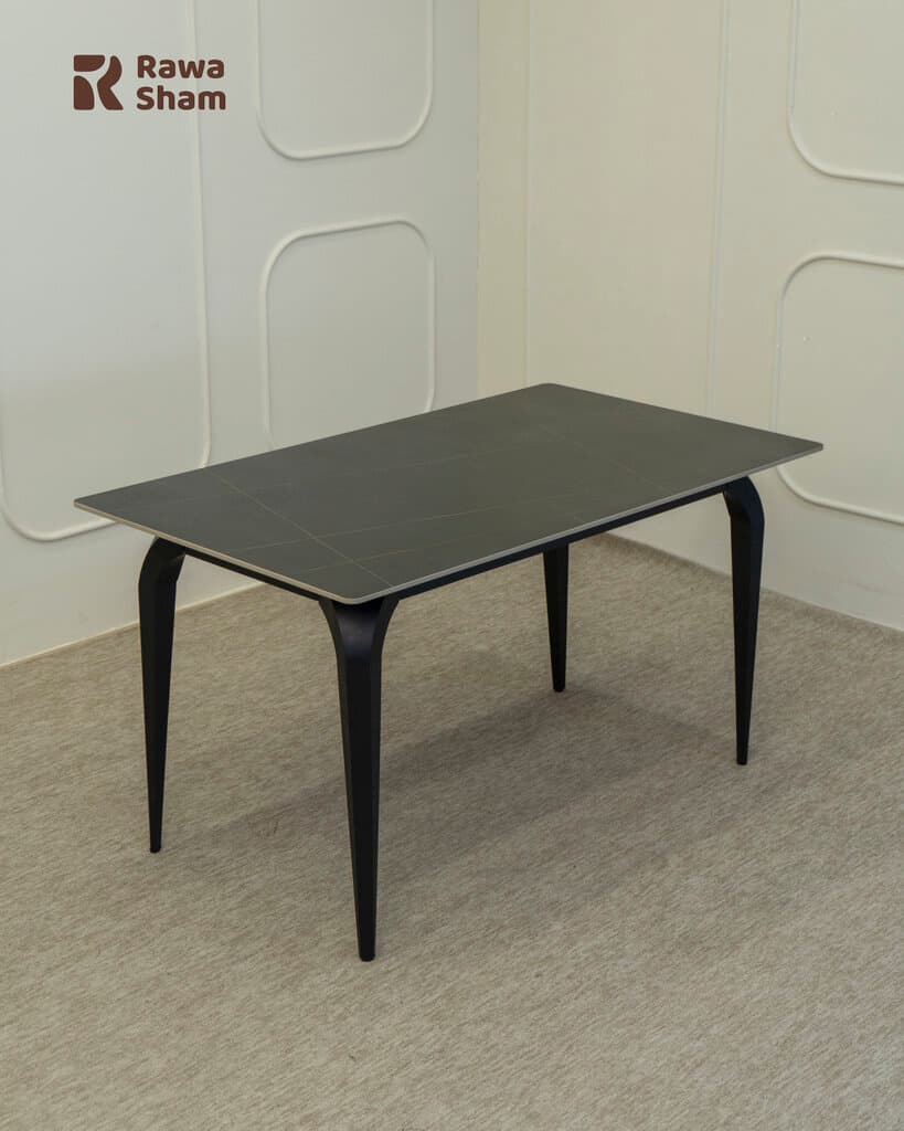 Marble Top Table 140cm - Black
