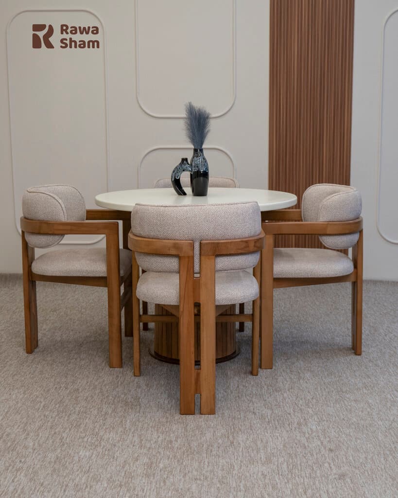 Eram 4 Person Dining Table - White 2