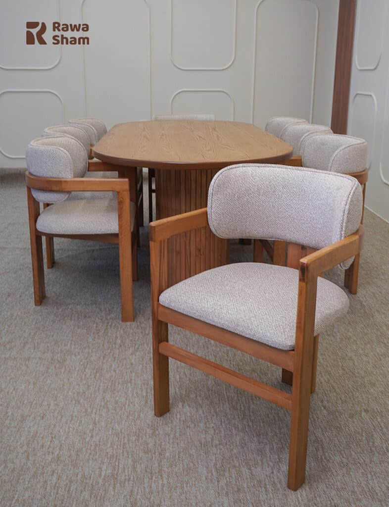 Eram 8 Person Dining Table - Cream 4