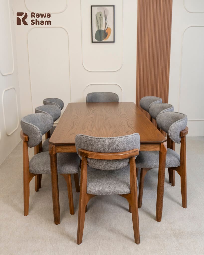 Moscow 8 Persons Dining Set - Gray 2