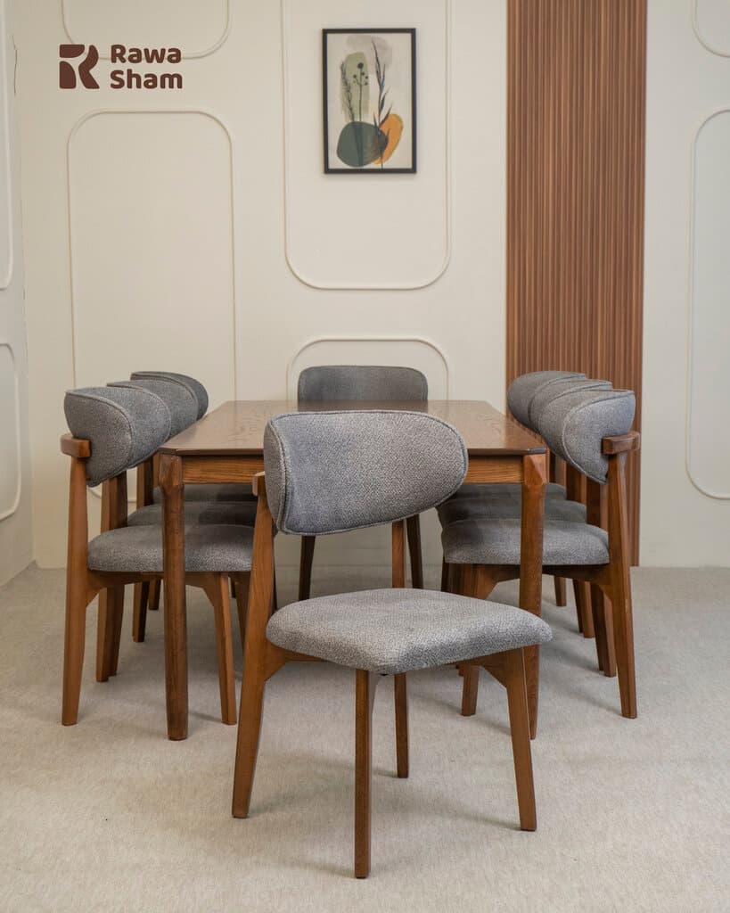 Moscow 8 Persons Dining Set - Gray 4