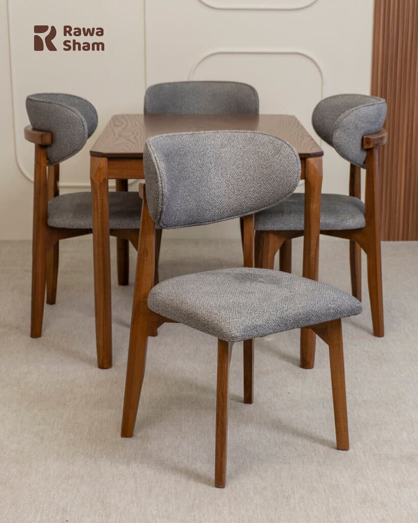 Moscow 4 Persons Dining Set - Gray 2