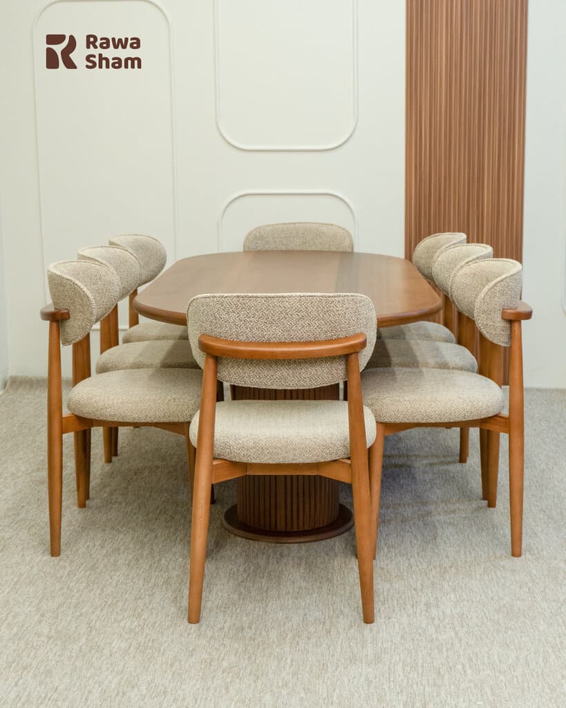 Moscow Turkey 8 Person Dining Table - Light Brown 2