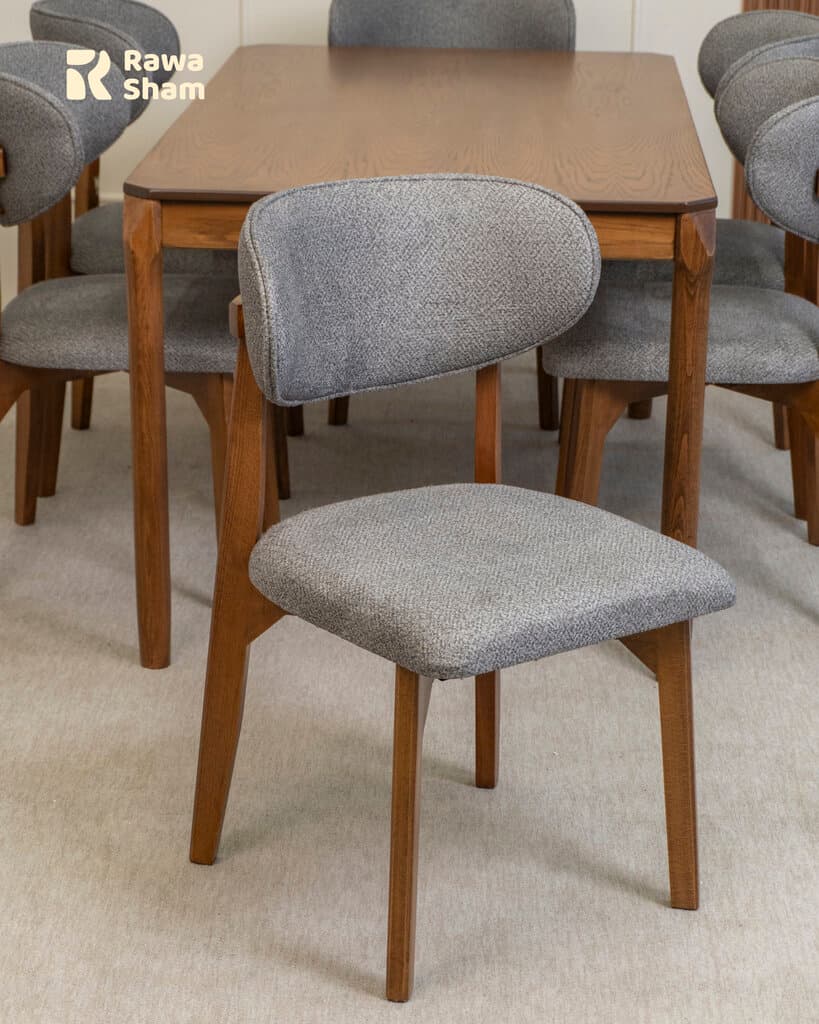 Moscow 6 Persons Dining Set - Gray 4