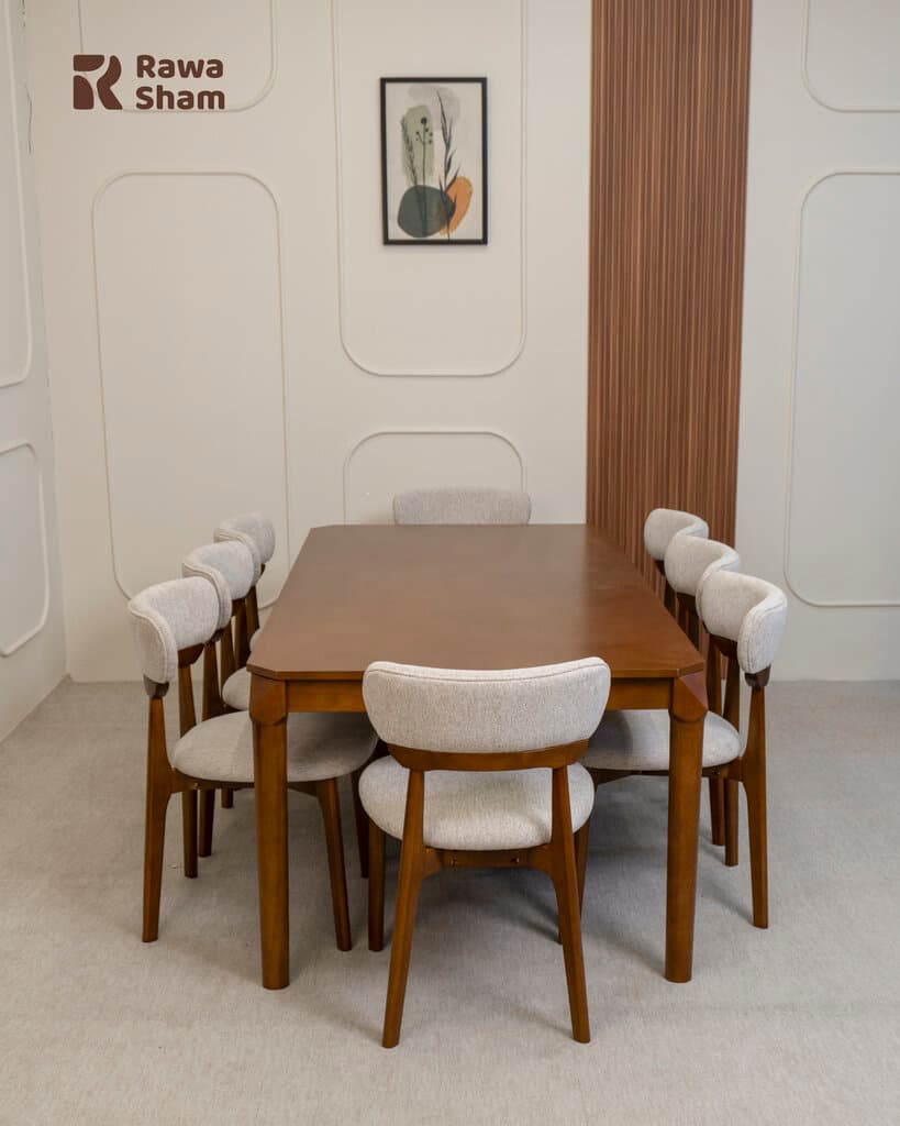 Malaysia 8 Person Dining Table - Cream 2