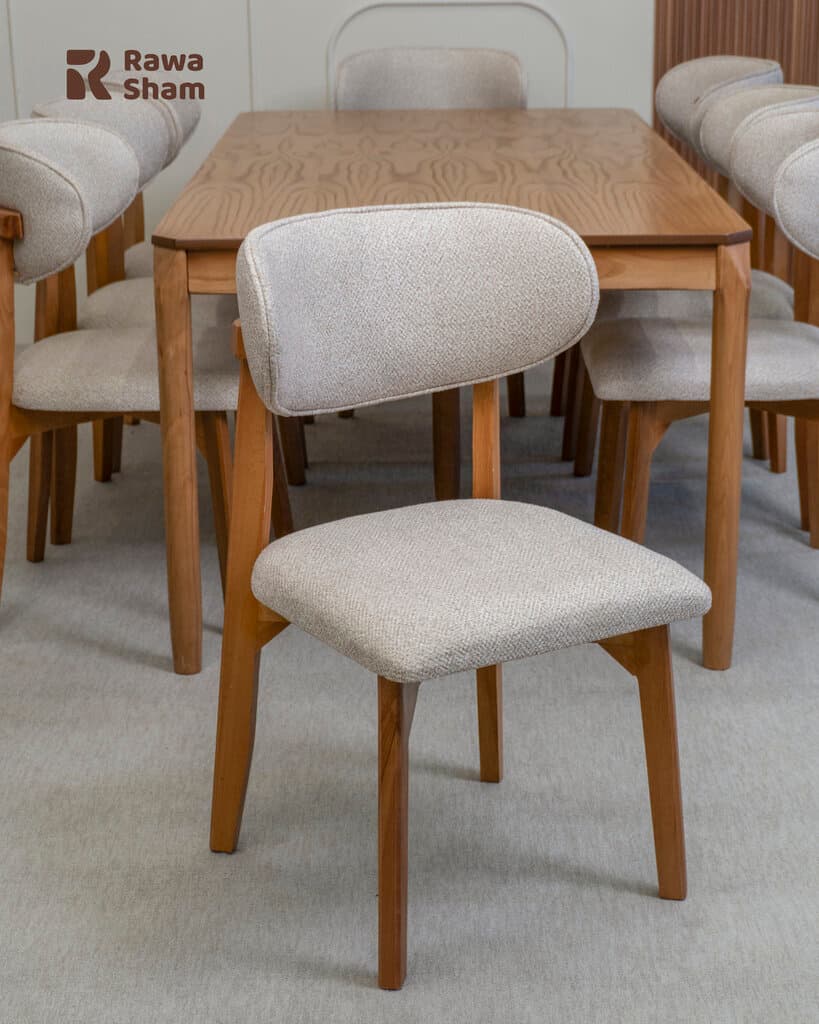 Moscow 8 Person Dining Table - Cream 5