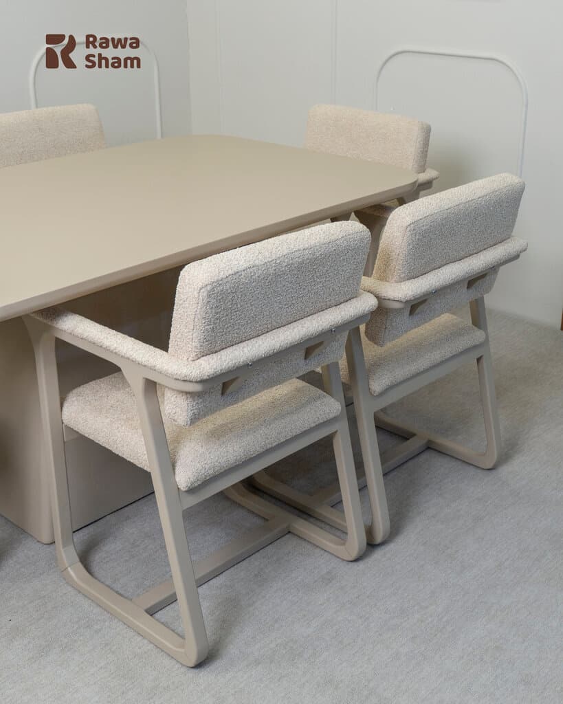 Protin 6 Person Dining Table - White 5
