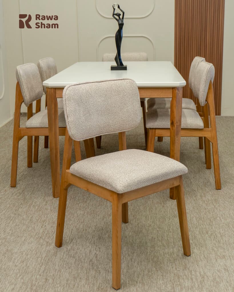 Pro Max 6 Person Dining Table - White 3