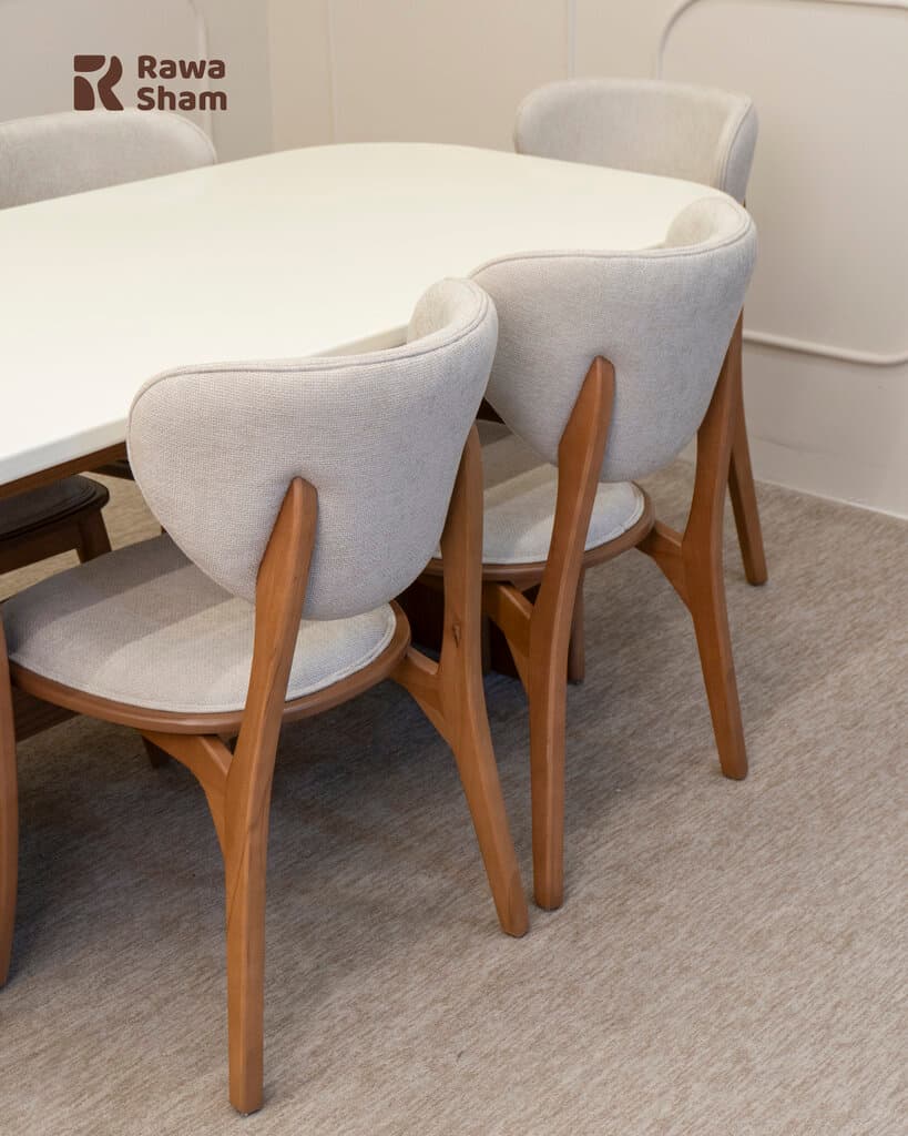 Assina 6 Person Dining Table - White 3