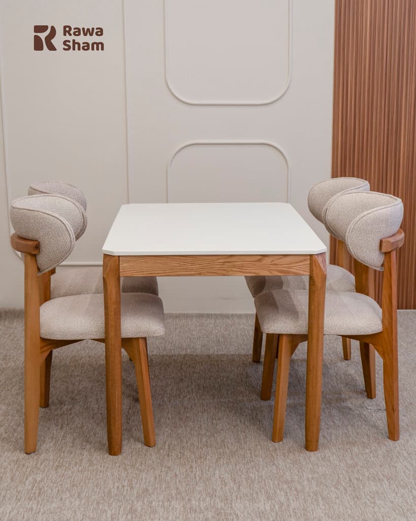 Moscow 4 Person Dining Table - White 2