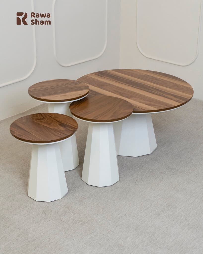 4pcs Modern Nesting Table - White