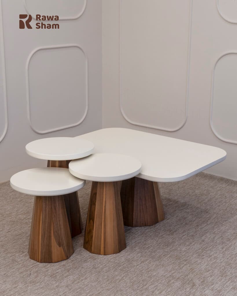 Gulldan 4pcs Nesting Table - White 2