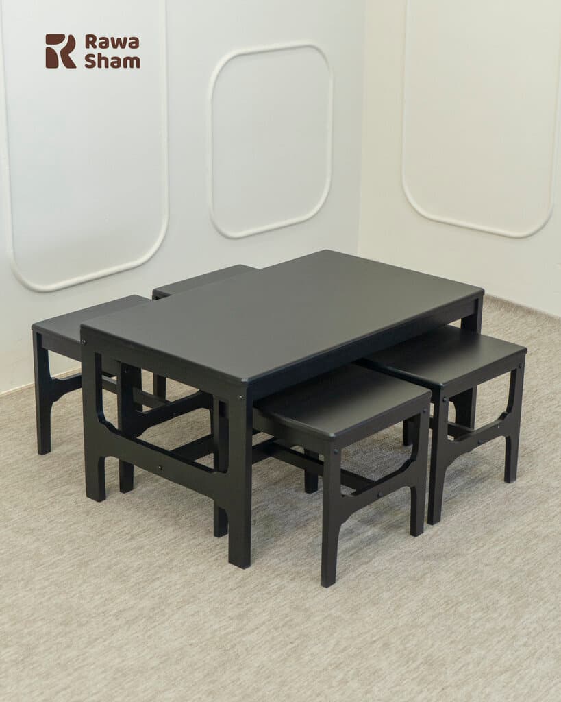 5pcs Nesting Table - Black
