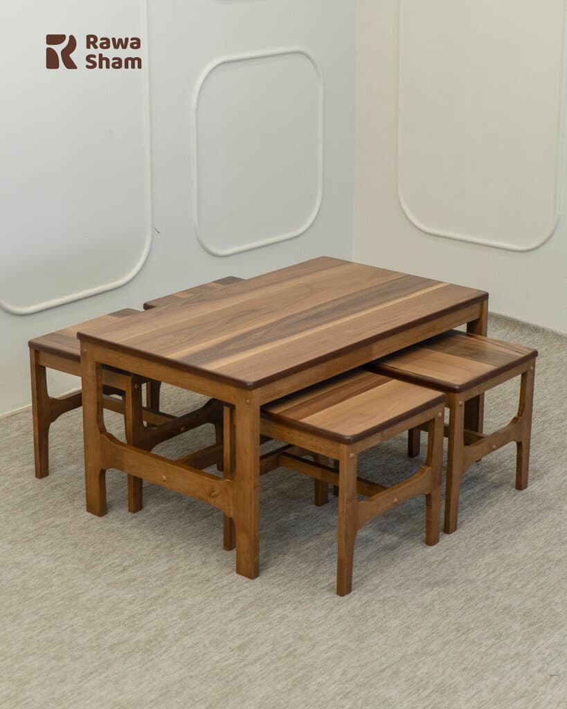 5pcs Nesting Table - Wood