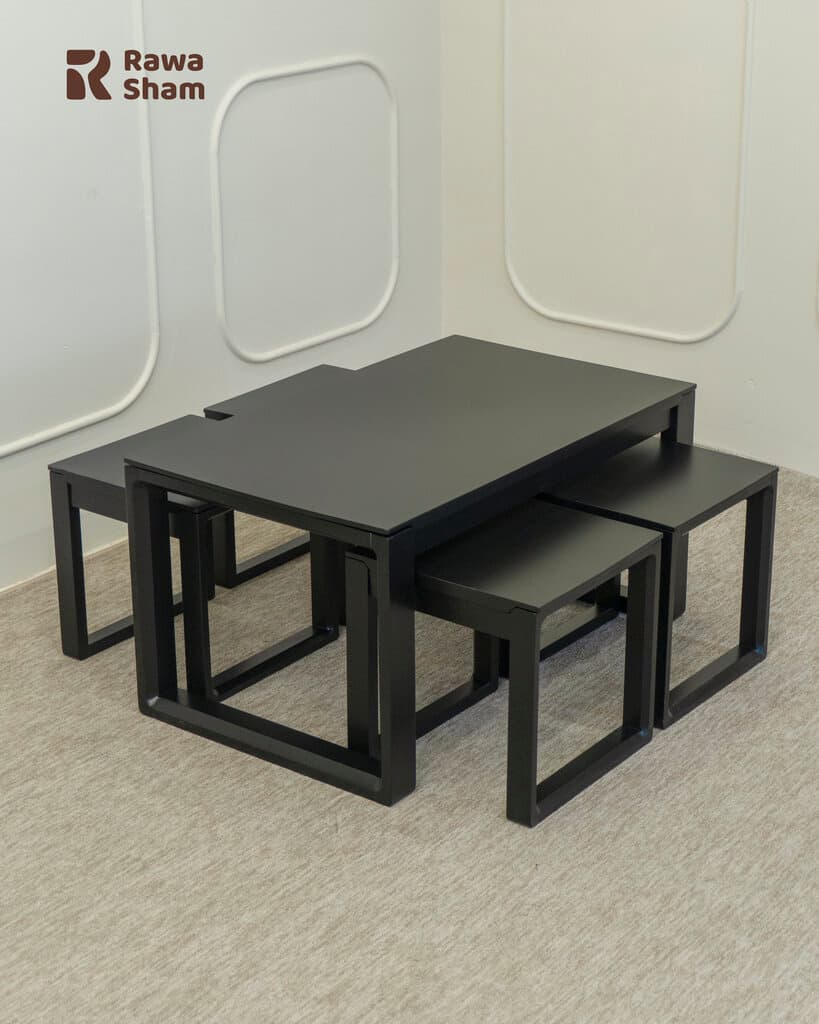 5pcs Nesting Table - Black