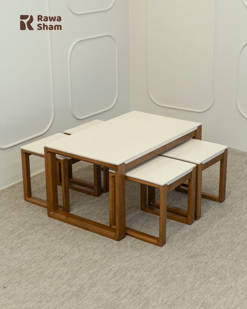 5pcs Nesting Table - Cream