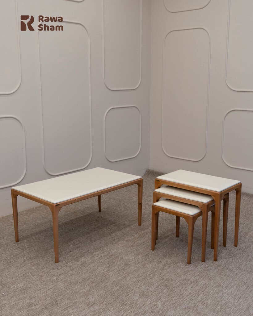 4pcs Nesting Table - White