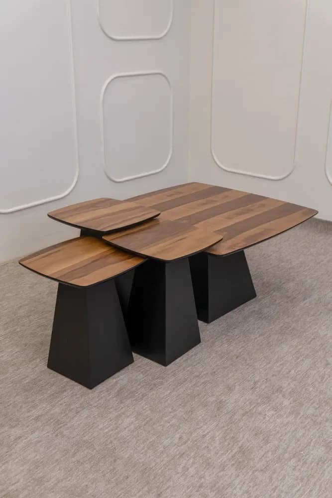 Gulldan 4pcs Nesting Table - Black