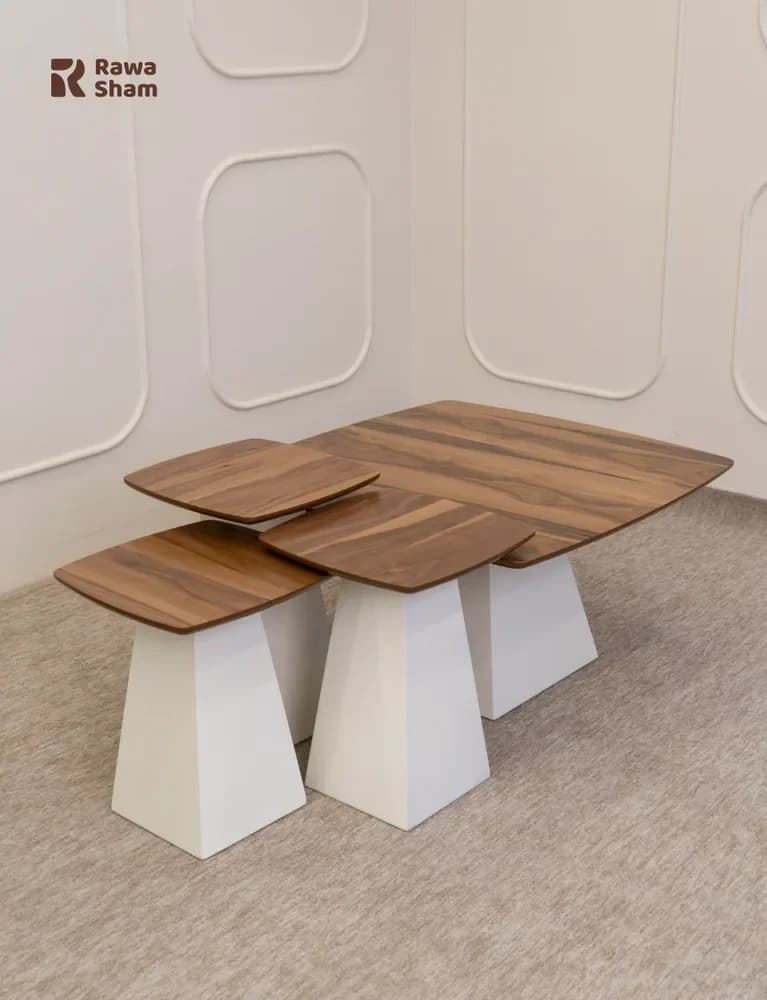 Gulldan 4pcs Nesting Table - White