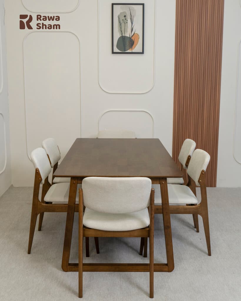 Malaysia 8078 Dining Table 6 Person - White 2