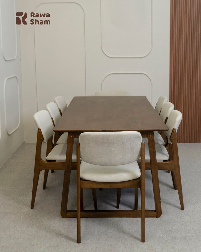 Malaysia 8078 Dining Table 8 Person - White 2