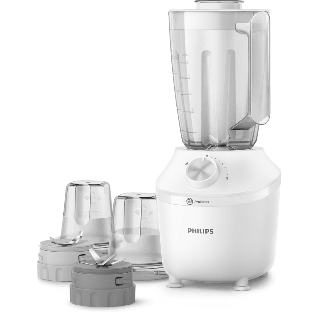Philips Blender S3000 600W - HR2191-30 (White)