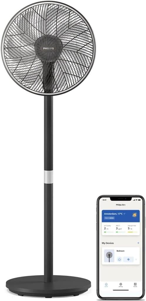 Philips Pedestal Fan 3000 Series -  CX3550 (Black)