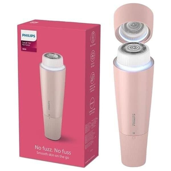Philips Facial Hair Remover S5000 - BRR454 (Pink)