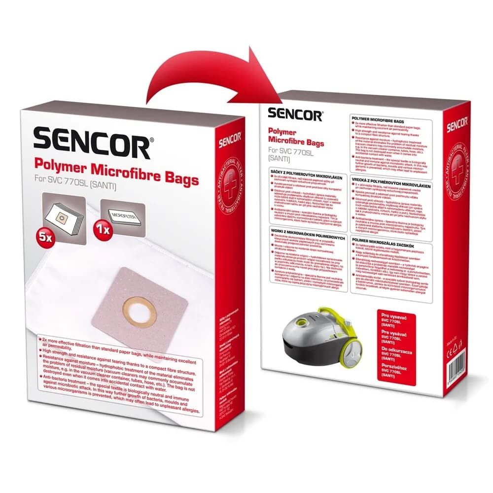 Sencor Vacuum Bags - BAGS SVC7 (Clear)