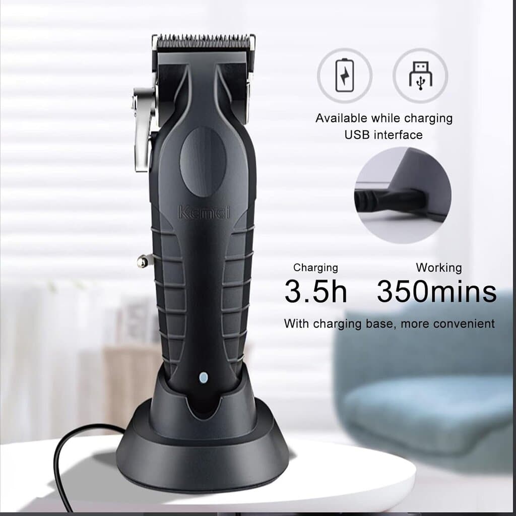Kemei Hair Clipper - KM-2296 (Black) 6