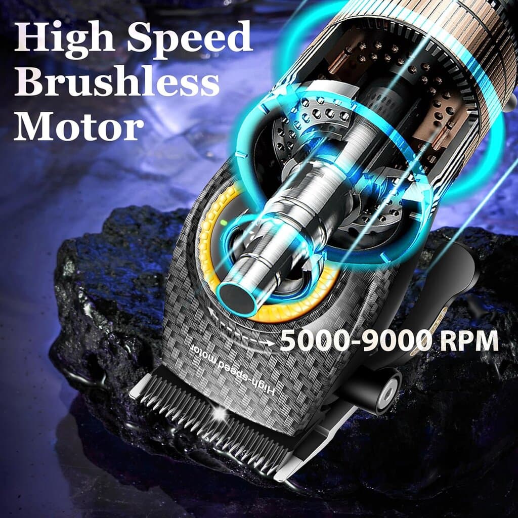 Kemei Professional Hair Clippers For Men - KM-2242 (Black) 3