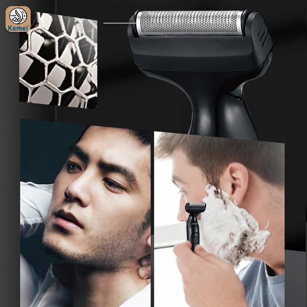 Kemei 3 In 1 Men'S Shaving - KM-114 (Black) 7