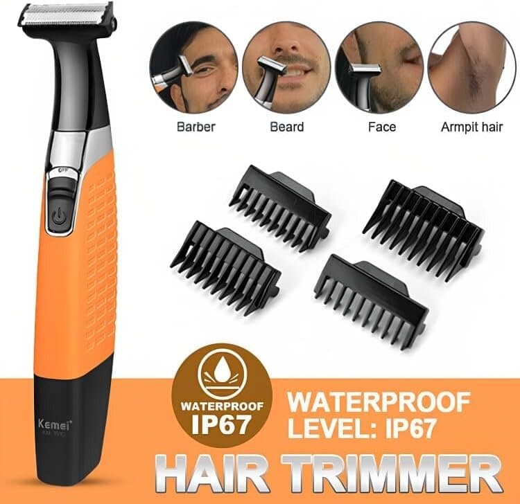 Kemei Men'S Shaving - KM-1910 (Orange) 6