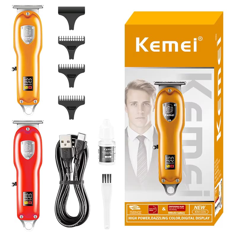 Kemei Hair Clipper - KM-026 (Orange) 2