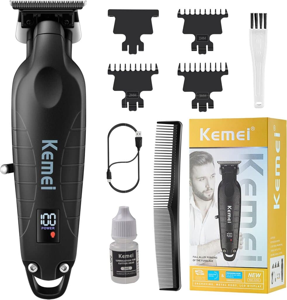 Kemei Professional  Hair Clipper - KM-2293 (Black)