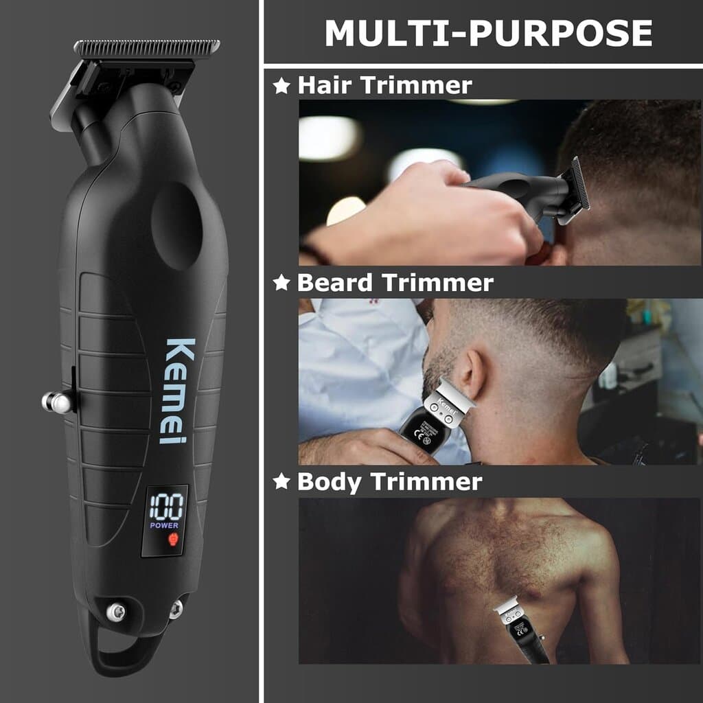 Kemei Professional  Hair Clipper - KM-2293 (Black) 6