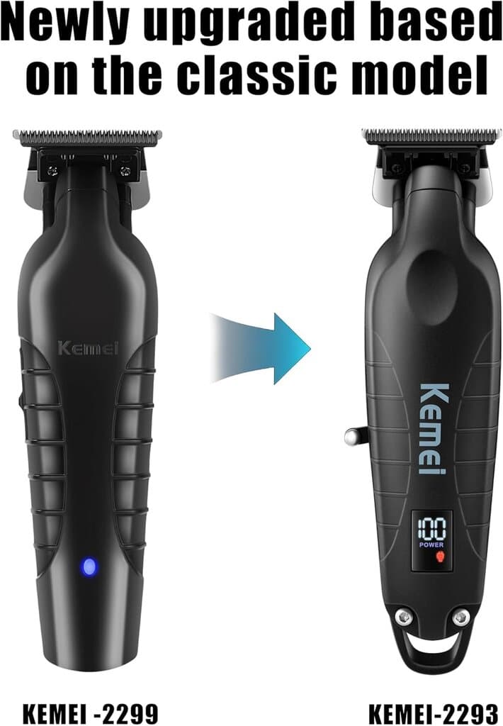 Kemei Professional  Hair Clipper - KM-2293 (Black) 7