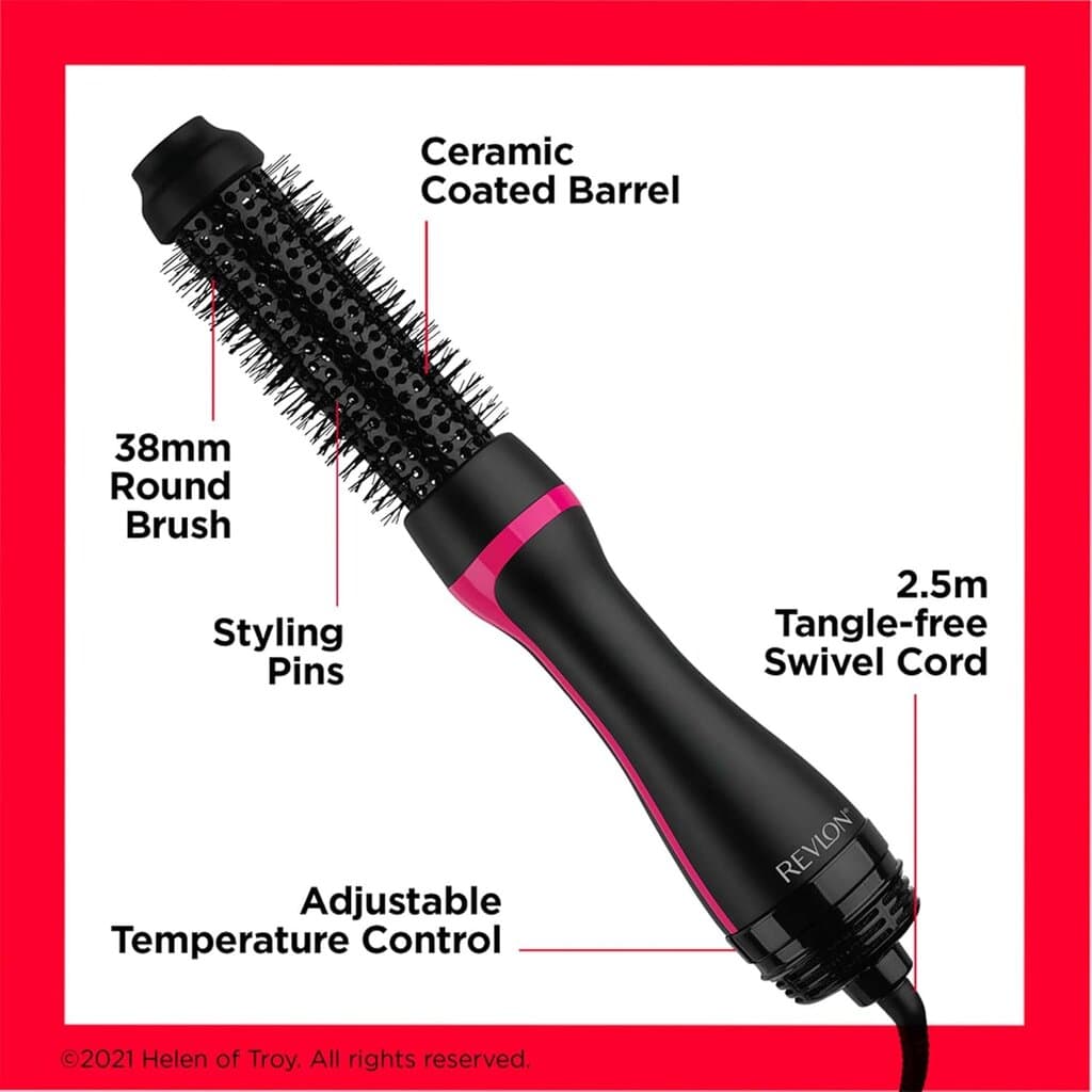 Revlon Round Hair Dryer Brush - RVDR5292UKE1 (Black) 6
