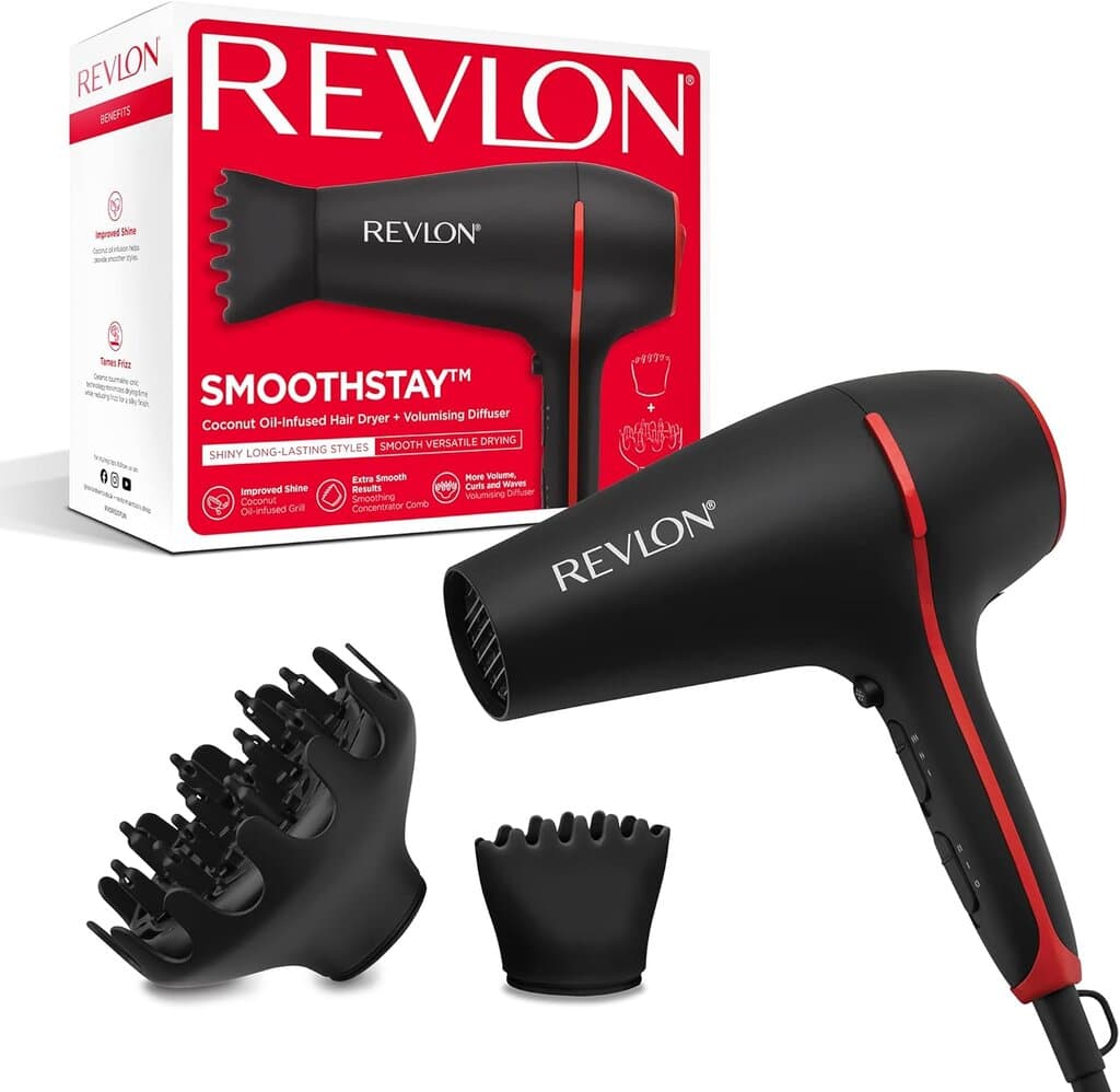 Revlon Coconut Oil Hair Dryer - RVDR5317UK (Black)