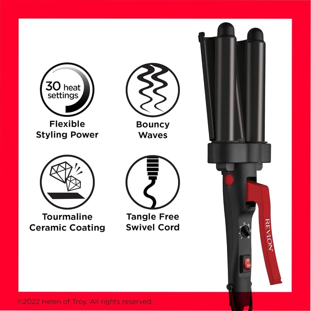 Revlon Triple Hair Waver - RVIR3056UKE (Black) 2
