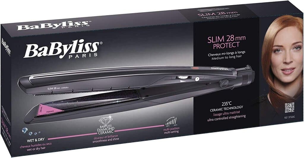 BaByliss Hair Straightener 28mm - ST326E (BLACK) 4