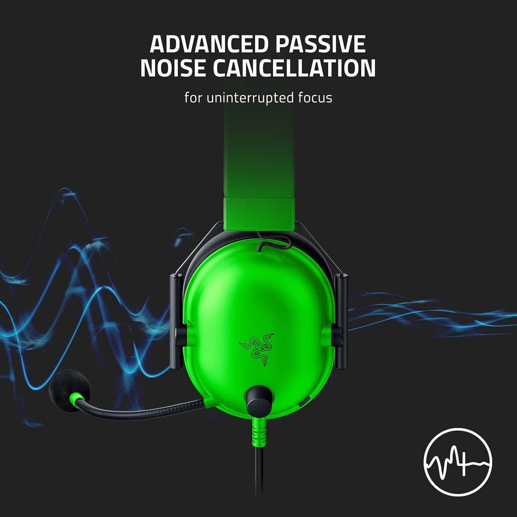 Razer Blackshark V2 X Gaming Headset - Green 6