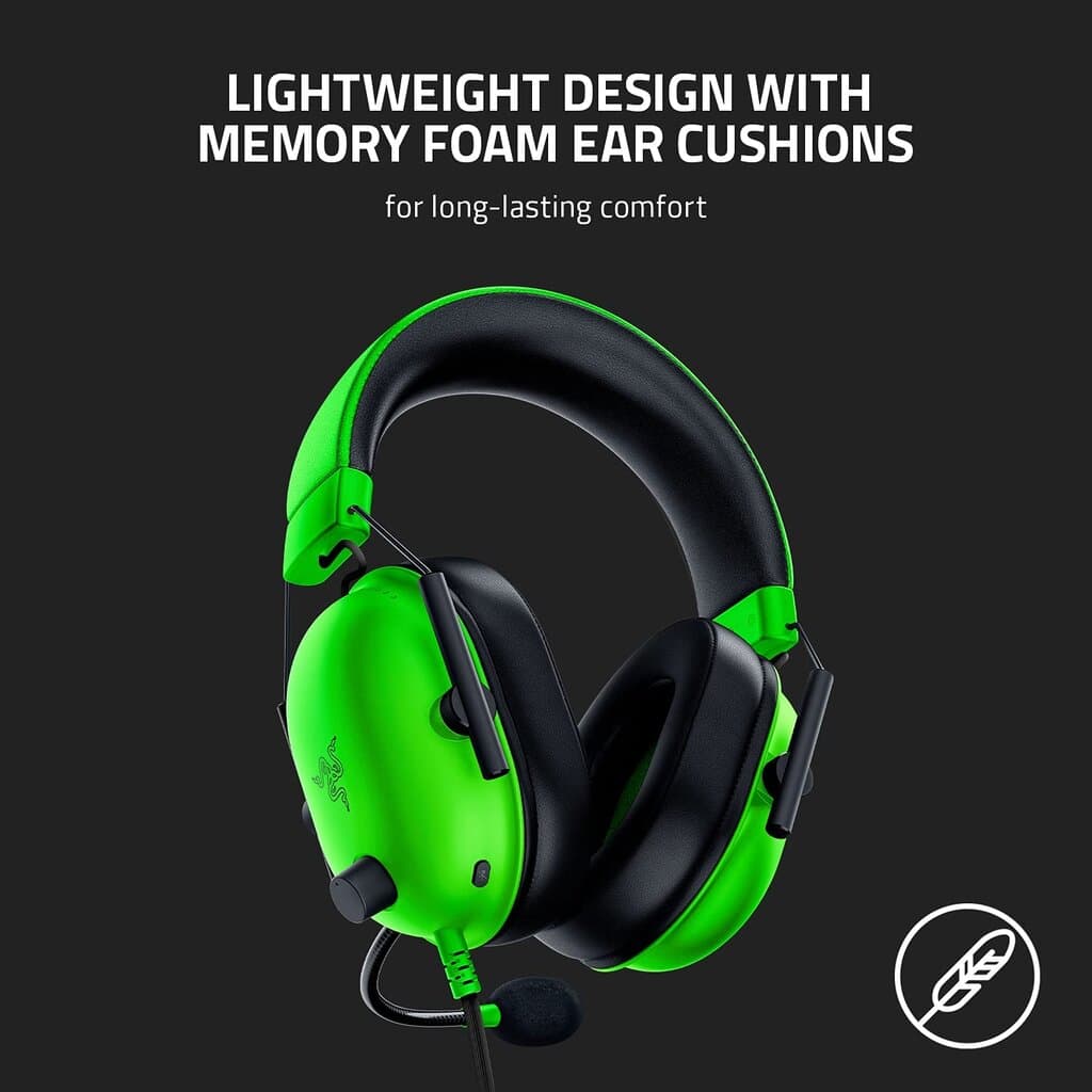 Razer Blackshark V2 X Gaming Headset - Green 7