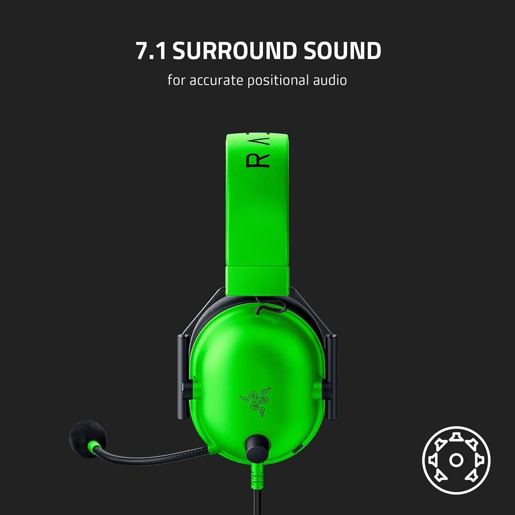 Razer Blackshark V2 X Gaming Headset - Green 8