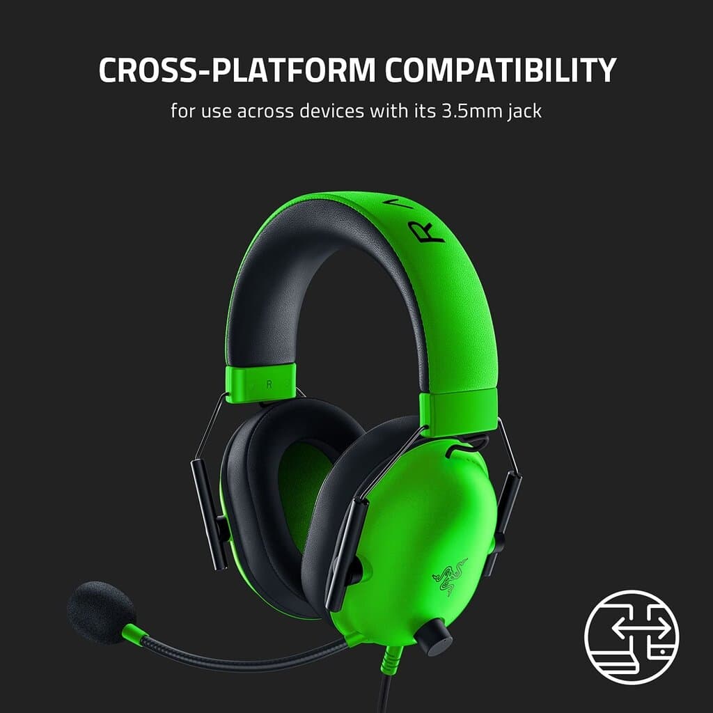 Razer Blackshark V2 X Gaming Headset - Green 9