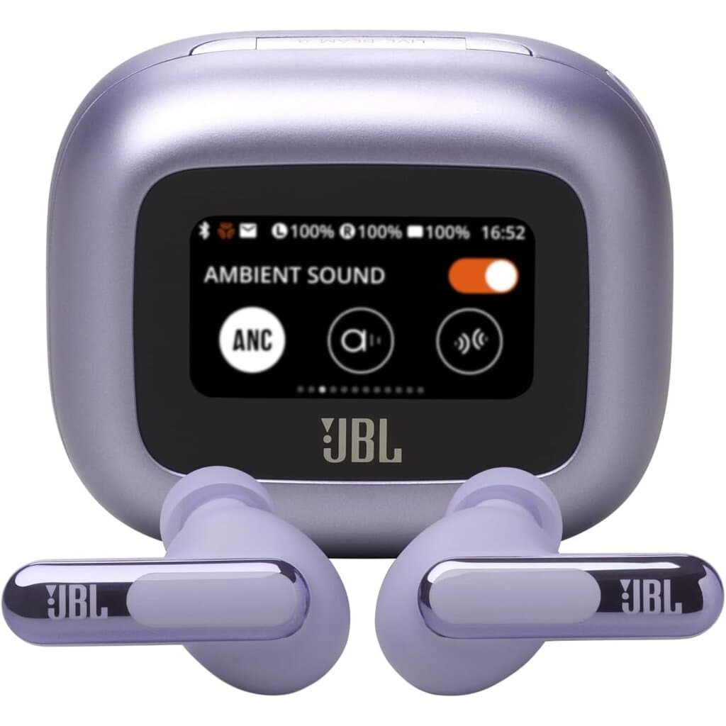JBL Live Beam 3 True Wireless Noise Cancelling Earbuds - Purple