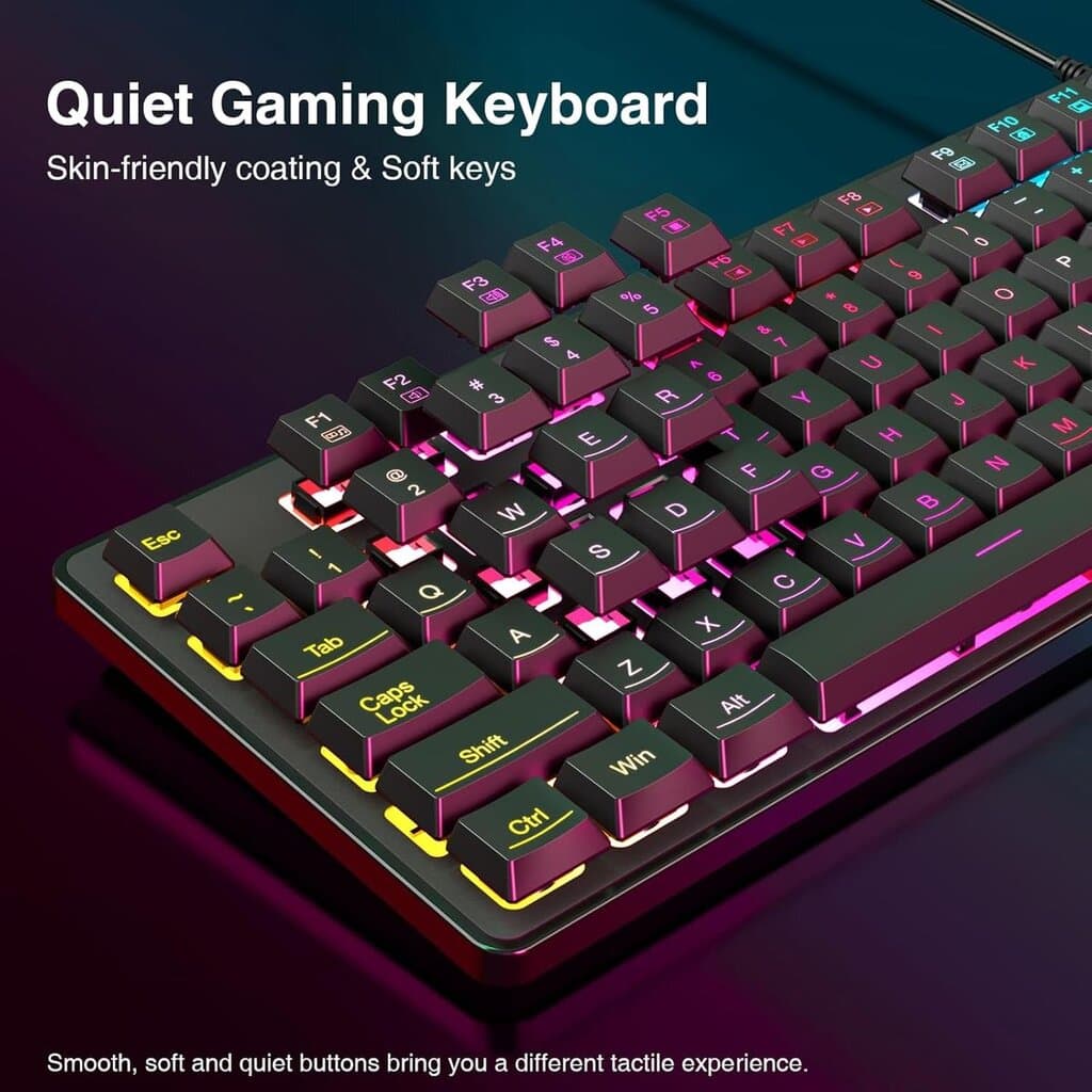 Redragon S107 RGB Gaming Keyboard & Mouse & Mouse Pad Combo 3