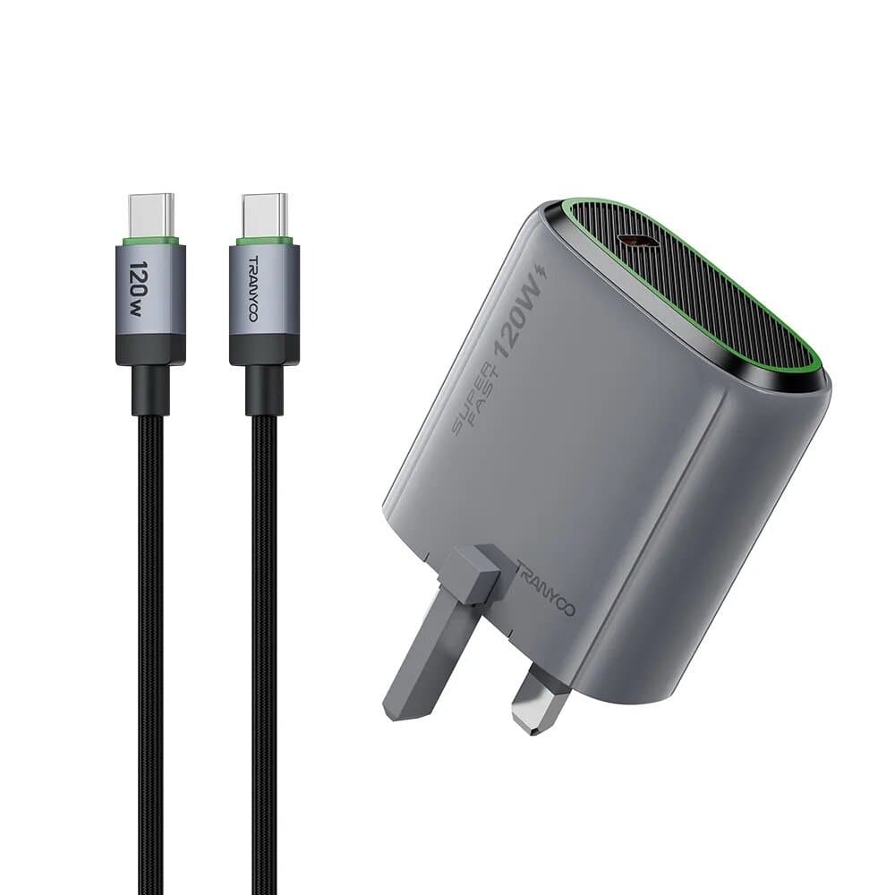 Tranyoo 120W Charger | Type C-C | 120W Super Fast Charger